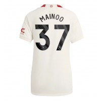 Dres Manchester United Kobbie Mainoo #37 Tretina pre Ženy 2023-24 Krátky Rukáv